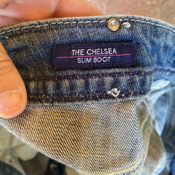 Y2K Trashy McBling Distressed Low Rise Bling Diamond Jeans Size 10 Embroidered - Picture 16 of 16